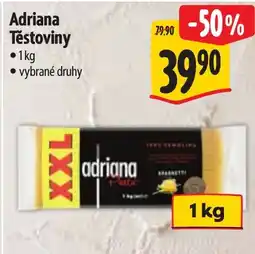 Albert Adriana těstoviny nabídka
