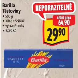 Albert Barilla těstoviny nabídka
