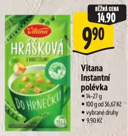 Albert Vitana instantní polévka nabídka