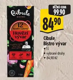 Albert Cibule Bistro vývar nabídka