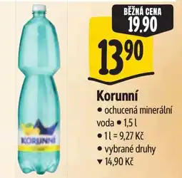 Albert Korunní ochucená minerální voda nabídka