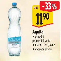 Albert Aquila přírodní pramenitá voda nabídka