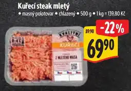 Albert Kvalitní kuřecí steak mletý nabídka