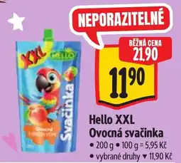 Albert Hello XXL Ovocná svačinka nabídka
