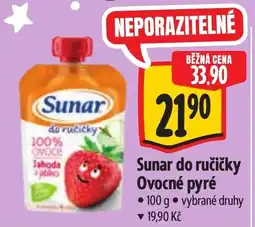 Albert Sunar ovocné pyré nabídka