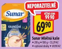 Albert Sunar Mléčná kaše nabídka