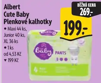 Albert Albert Cute Baby Plenkove kalhotky nabídka