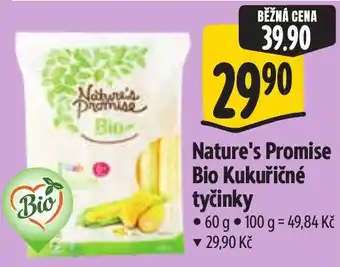 Albert Nature's Promise Bio Kukuřičné tyčinky nabídka
