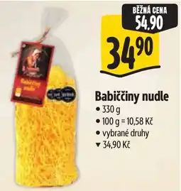 Albert Babiččiny nudle nabídka