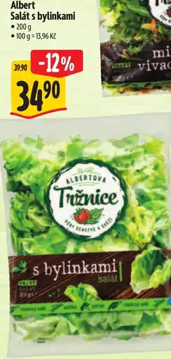Albert Albert Salát s bylinkami nabídka