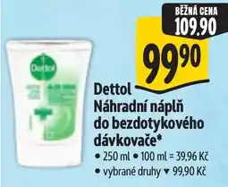 Albert Dettol náhradní náplň do bezdotykového dávkovače nabídka
