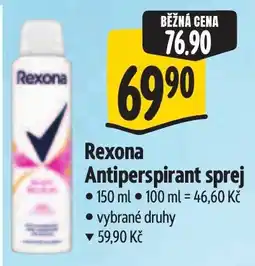 Albert Rexona Antiperspirant sprej nabídka