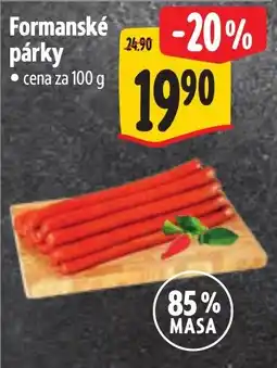 Albert Formanské párky nabídka