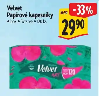 Albert Velvet papírové kapesníky nabídka