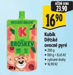 Albert Kubík Dětské ovocné pyré nabídka