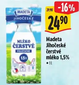 Albert Madeta čerstvé mléko 1,5% nabídka