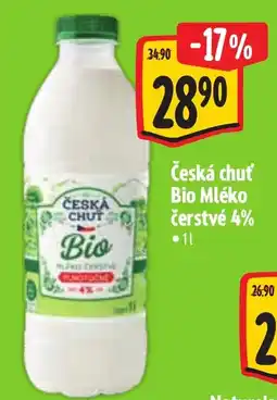 Albert Česká chuť Bio Mléko čerstvé 4% nabídka
