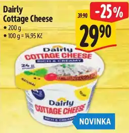Albert Dairly cottage cheese nabídka