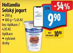 Albert Hollandia Selský jogurt nabídka