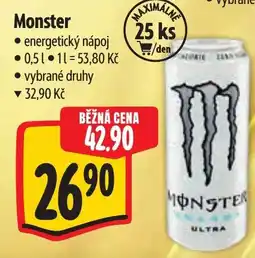 Albert Monster energetický nápoj nabídka