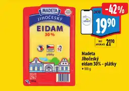 Albert Madeta jihočeský eidam 30% - plátky nabídka