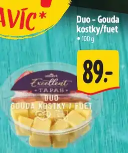 Albert Excellent Duo Gouda kostky i fuet nabídka