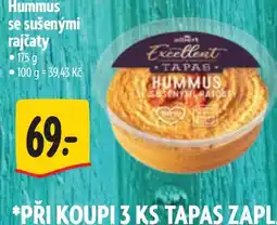 Albert Albert excellent tapas hummus se sušenými rajčaty nabídka