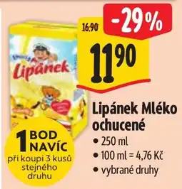 Albert Lipánek Mléko ochucené nabídka