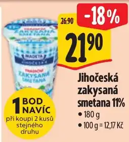 Albert Madeta jihočeská zakysaná smetana 11% nabídka