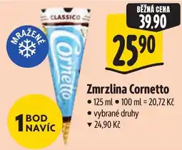 Albert Cornetto zmrzlina nabídka