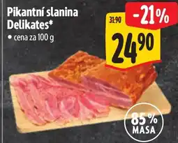 Albert Delikates pikantní slanina nabídka