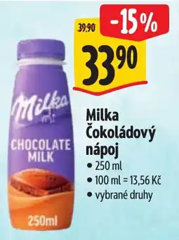 Albert Milka čokoládový nápoj nabídka