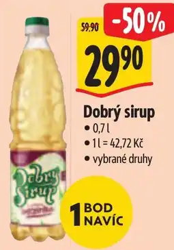 Albert Dobrý sirup nabídka