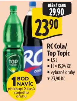 Albert RC Cola/Top Topic nabídka