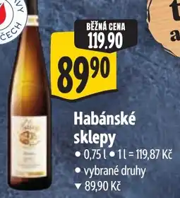 Albert Habánské sklepy nabídka