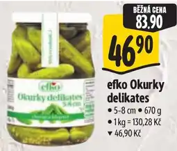 Albert efko Okurky delikates nabídka