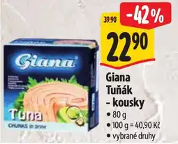 Albert Giana tuňák - kousky nabídka