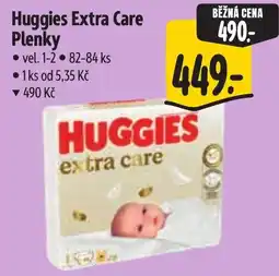Albert Huggies extra care plenky nabídka