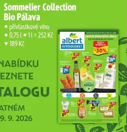 Albert albert Sommelier Collection Bio Pálava nabídka