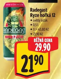 Albert Radegast Ryze hořká 12 nabídka