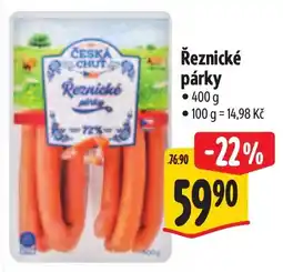 Albert Česká chuť řeznické párky nabídka