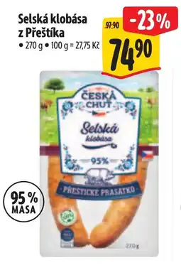 Albert Česká chuť selská klobása nabídka