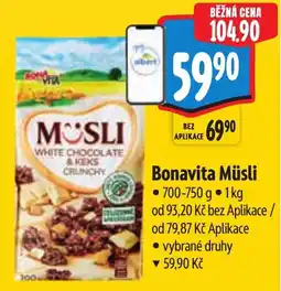 Albert Bonavita Müsli nabídka