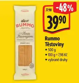 Albert Rummo Těstoviny nabídka