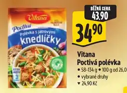 Albert Vitana poctivá polévka nabídka