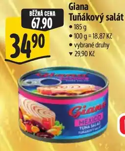 Albert Giana tuňákový salát nabídka