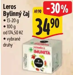 Albert Leros Bylinný čaj nabídka