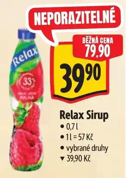 Albert Relax Sirup nabídka