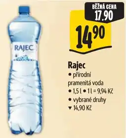 Albert Rajec přírodní pramenitá voda nabídka