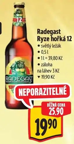 Albert Radegast Ryze hořká 12 nabídka